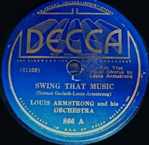 Pochette de Swing That Music / Thankful de Louis Armstrong & His Orchestra