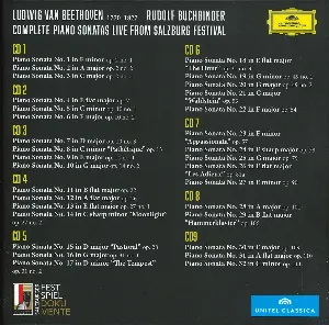 Pochette Complete Piano Sonatas: Live from Salzburg Festival
