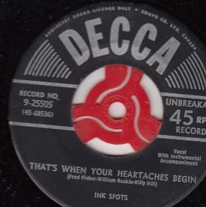 Pochette de It's a Sin to Tell a Lie / That's When Your Heartaches Begin de The Ink Spots