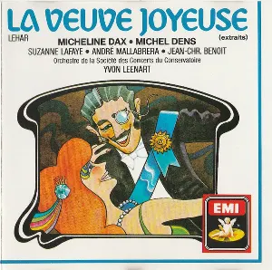 Pochette de La Veuve joyeuse (extraits) de Franz Lehár - Orchestre de la Société des Concerts du Conservatoire