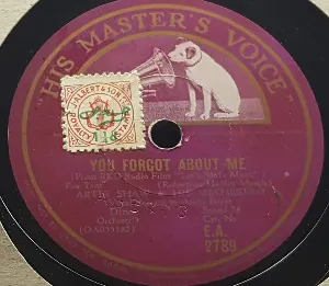 Pochette de You Forgot About Me / Johnny Peddler (I Got) de Artie Shaw and His Orchestra