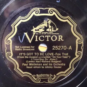 Pochette de It's Got to Be Love / There's a Small Hotel de Paul Whiteman and His Orchestra