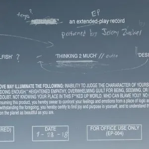 Pochette de thinking 2 much de Jeremy Zucker
