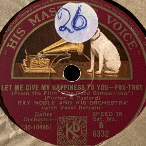 Pochette de Let Me Give My Happiness to You / Three Wishes de Ray Noble and His Orchestra