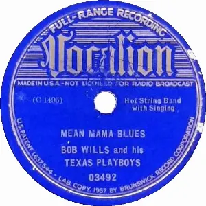 Pochette de Mean Mama Blues / Bring It on Down to My House de Bob Wills and His Texas Playboys