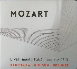 Pochette de Divertimento K. 563 / Sonate K. 310 de Wolfgang Amadeus Mozart - Jean‐Jacques Kantorow
