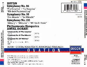 Pochette de Symphonies 94, 96 & 100 de Philharmonia Hungarica - Antal Doráti - Joseph Haydn