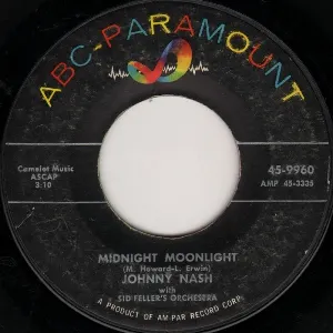 Pochette de Midnight Moonlight / Almost in Your Arms de Johnny Nash