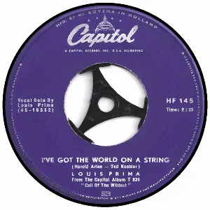 Pochette Pennies From Heaven / I've Got the World on a String