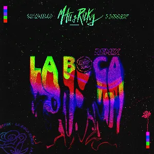 Pochette de La boca (remix) de Mau y Ricky - Lunay - Camilo