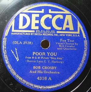 Pochette de Poor You / The Last Call for Love de Bob Crosby and His Orchestra