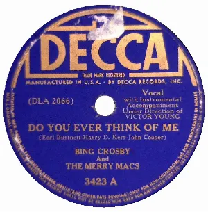 Pochette Do You Ever Think of Me / You Made Me Love You (I Didn’t Want to Do It)