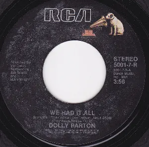 Pochette We Had It All / Do I Ever Cross Your Mind