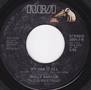 Pochette de We Had It All / Do I Ever Cross Your Mind de Dolly Parton