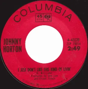Pochette de I Just Don’t Like This Kind of Livin’ / Rock Island Line de Johnny Horton