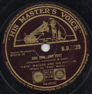 Pochette de Boo Hoo / The Love Bug Will Bite You de Fats Waller and His Rhythm