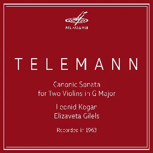 Pochette de Canonic Sonata for Two Violins in G major de Georg Philipp Telemann