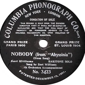 Pochette de Nobody de Bert Williams