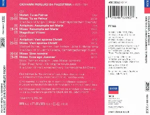 Pochette de 5 Masses de Giovanni Pierluigi da Palestrina - Choir of King’s College, Cambridge - Choir of St John’s College, Cambridge