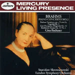 Pochette Brahms: Piano Concerto no. 2 / Variations on a Theme by Paganini, Book 2 / Liszt: Hungarian Rhapsody no. 12 / Beethoven: Sonata, op. 14 no. 1