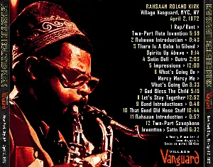 Pochette de 1972-04-02: Village Vanguard, New York City, NY (USA) de Rahsaan Roland Kirk