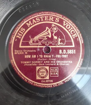 Pochette de How Am I to Know / I'll See You in My Dreams de Tommy Dorsey and His Orchestra
