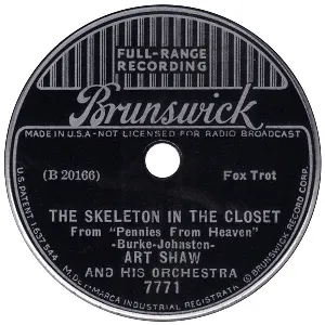 Pochette de The Skeleton in the Closet / There's Frost on the Moon de Artie Shaw and His Orchestra