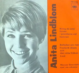 Pochette de Kring de små husen i gränderna vid hamnen / Balladen om herr Frederik Åkare och den söta fröken Lind de Anita Lindblom