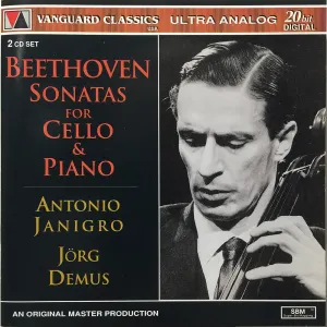 Pochette de Sonatas for Cello and Piano de Jörg Demus - Antonio Janigro - Ludwig van Beethoven