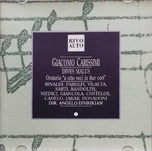 Pochette de Dives Malus, oratorio "a otto voci in due cori" de Il Complesso Barocco - Giacomo Carissimi