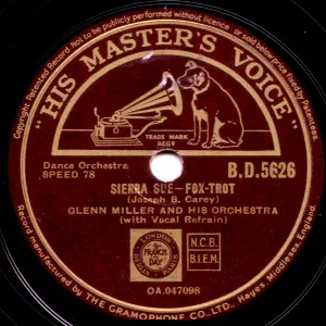 Pochette de Sierra Sue / Boog-It de Glenn Miller and His Orchestra