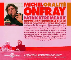 Pochette de Oralité : conférence philosophique de 3h30 de Michel Onfray