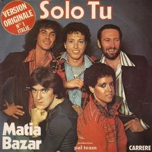 Pochette de Solo tu de Matia Bazar