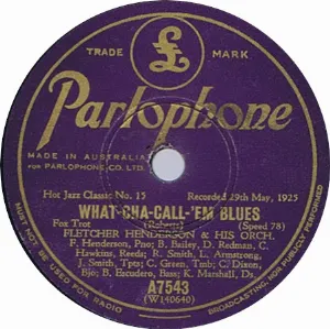 Pochette de What-Cha-Call-'em Blues / High Society de Fletcher Henderson and His Orchestra