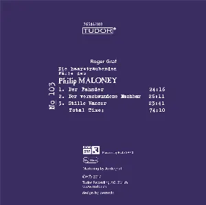 Pochette de Die haarsträubenden Fälle des Philip Maloney, N° 103 de Roger Graf
