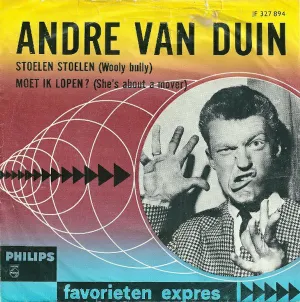 Pochette de Stoelen stoelen (Wooly Bully) / Moet ik lopen? (She’s About a Mover) de André van Duin