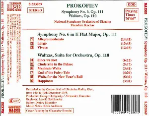 Pochette Symphony no. 6, op. 111 / Waltzes, op. 110