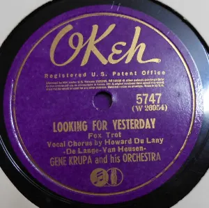 Pochette de Looking for Yesterday / Drummer Boy de Gene Krupa and His Orchestra