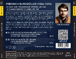 Pochette de 25 Études faciles et progressives, Op. 100 & 18 Études, Op. 109 de Friedrich Burgmüller