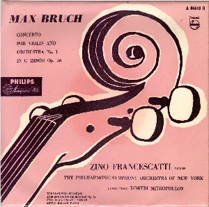 Pochette Max Bruch: Concerto for Violin and Orchestra no. 1 in G minor, op. 26 / Wieniawski: Russian Airs