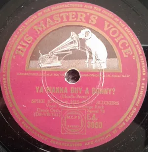 Pochette de Ya Wanna Buy a Bunny? / Molasses, Molasses de Spike Jones and His City Slickers