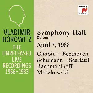 Pochette de Vladimir Horowitz in Recital at Symphony Hall Boston April 7 1968 de Vladimir Horowitz