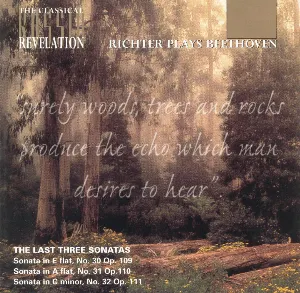 Pochette Richter Plays Beethoven: The Last Three Sonatas