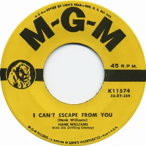 Pochette Weary Blues From Waitin' / I Can't Escape From You