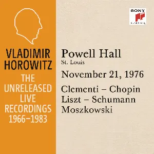Pochette de Vladimir Horowitz in Recital at Powell Hall St. Louis November 21 1976 de Vladimir Horowitz