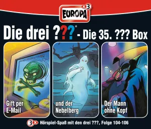 Pochette de Die drei ??? Die 35. ??? Box de Die drei ???