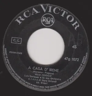 Pochette de A casa d' Irene / Ma dai! de Nico Fidenco