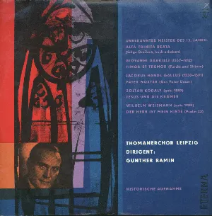 Pochette de Günther-Ramin-Gedenkplatte de Thomanerchor Leipzig