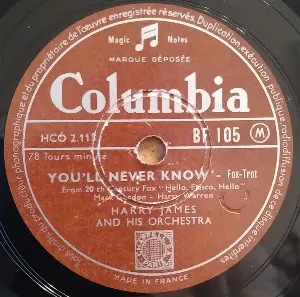 Pochette de You'll Never Know / Jalousie de Harry James and His Orchestra