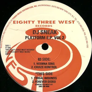 Pochette de Platform E.P. Vol 2 de DJ Sneak